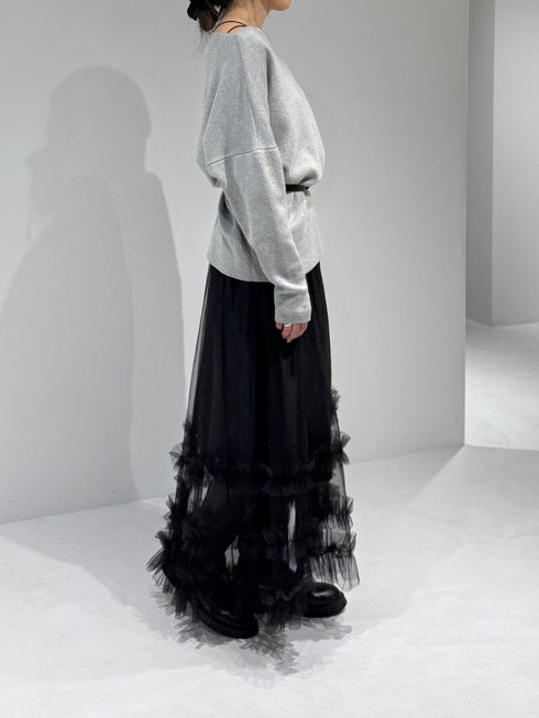 【 予約:2月中旬 】スウェットライクドルマンニット /M261-93025