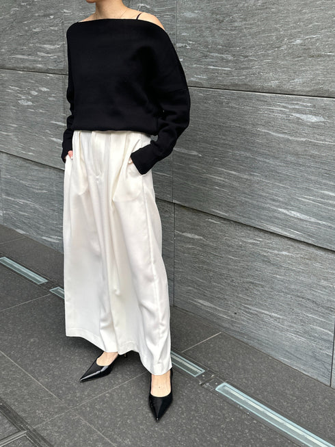 【 予約:2月中旬 】スウェットライクドルマンニット /M261-93025