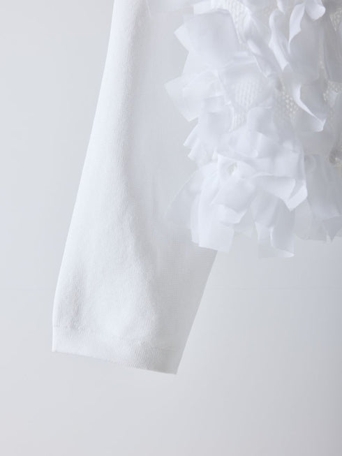 【 予約:2月中旬 】リボンフリンジカーデ /M261-97027