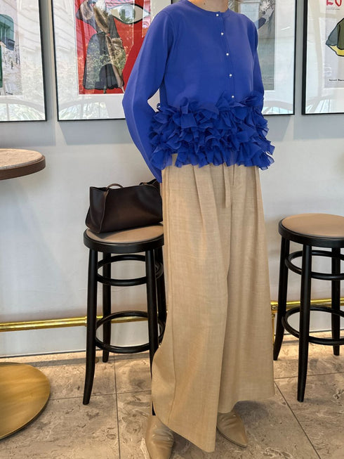 【 予約:2月中旬 】リボンフリンジカーデ /M261-97027