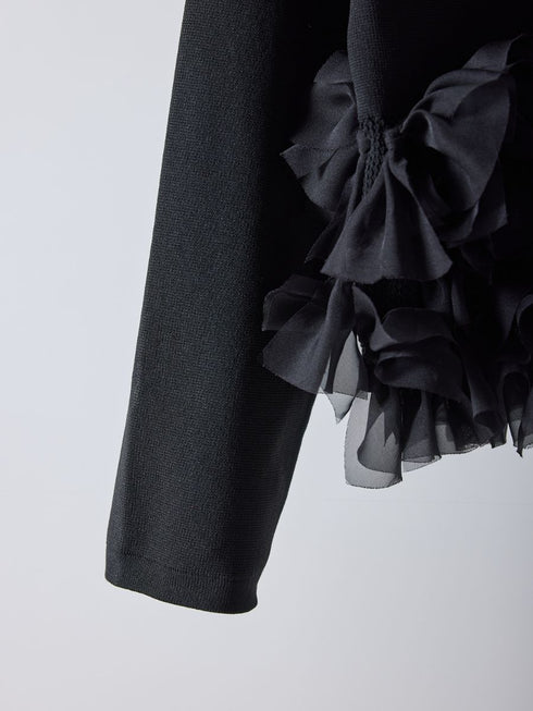 【 予約:2月中旬 】リボンフリンジカーデ /M261-97027