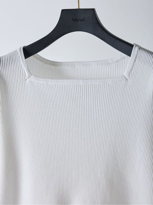 【 予約:2月中旬 】ペプラムニット /M261-97028