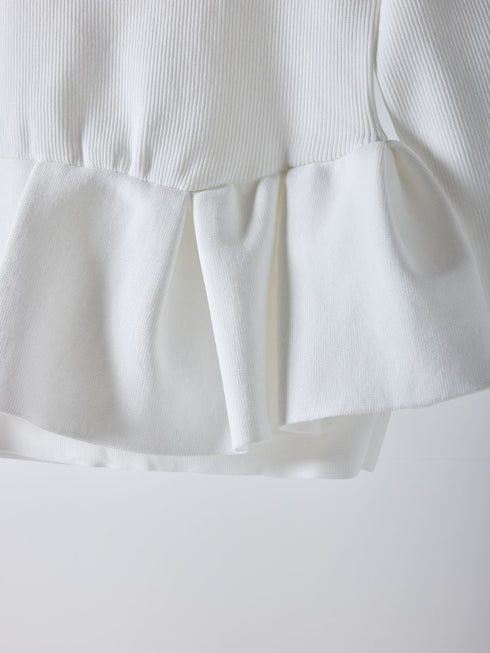 【 予約:2月中旬 】ペプラムニット /M261-97028