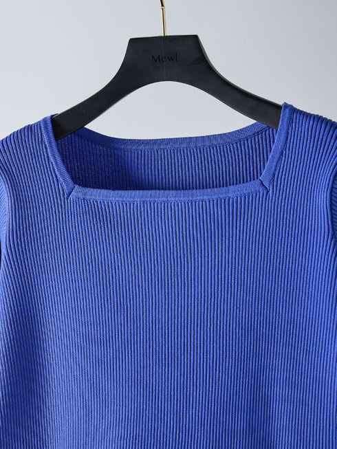 【 予約:2月中旬 】ペプラムニット /M261-97028