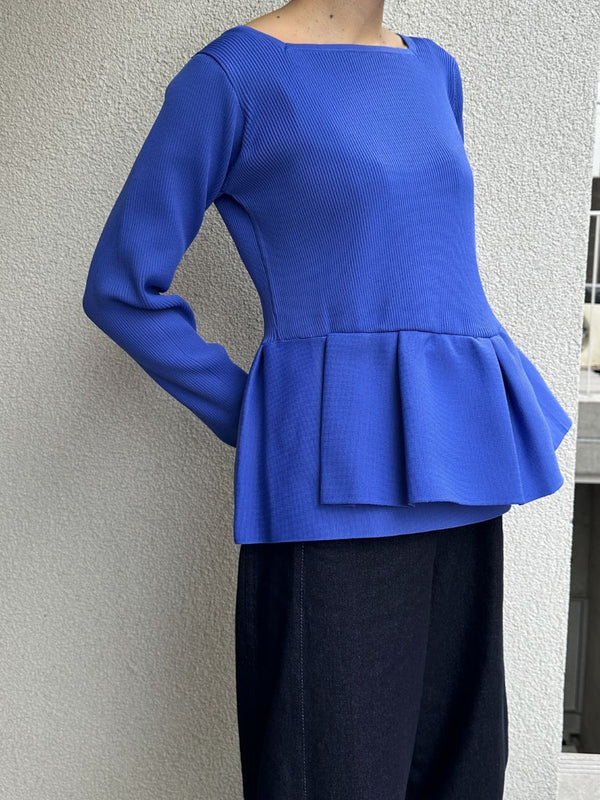 【 予約:2月中旬 】ペプラムニット /M261-97028