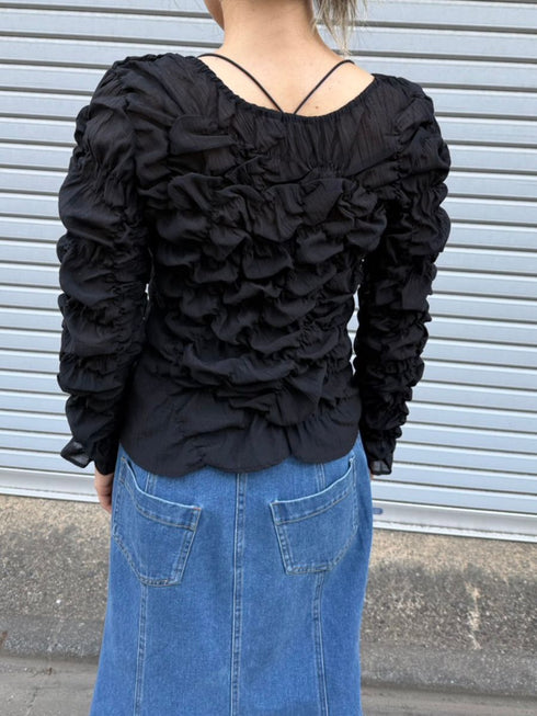 【 予約:2月中旬 】シャーリングTOPS /M261-13031