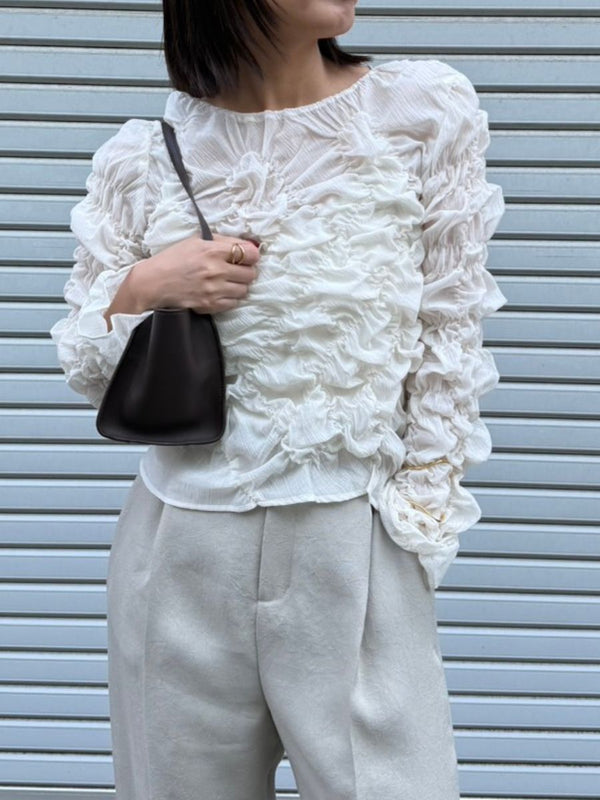 【 予約:2月中旬 】シャーリングTOPS /M261-13031