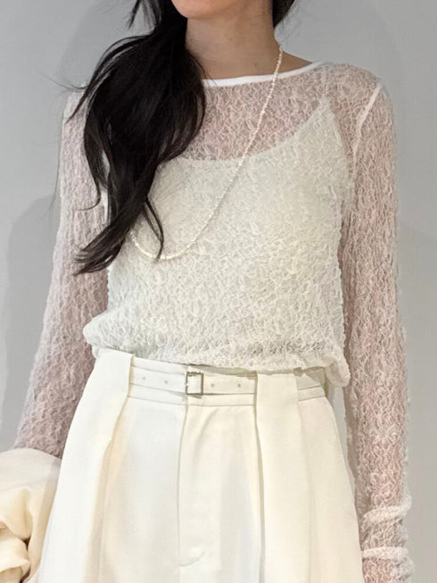 レースボートネックTOPS /M261-83021