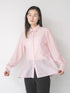 【 予約:1月中旬 】SHEER CURVY SHIRT /M264-18167