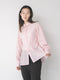 【 予約:1月中旬 】SHEER CURVY SHIRT /M264-18167