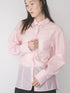 【 予約:1月中旬 】SHEER CURVY SHIRT /M264-18167