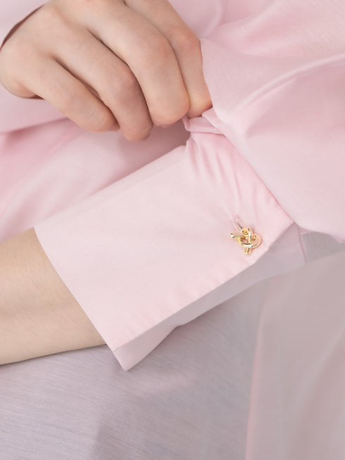 【 予約:1月中旬 】SHEER CURVY SHIRT /M264-18167