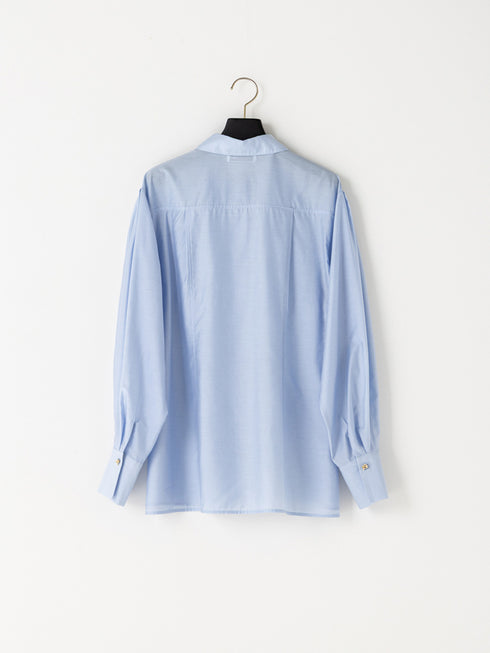 【 予約:1月中旬 】SHEER CURVY SHIRT /M264-18167