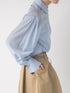 【 予約:1月中旬 】SHEER CURVY SHIRT /M264-18167