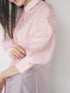 【 予約:1月中旬 】SHEER CURVY SHIRT /M264-18167