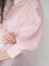 【 予約:1月中旬 】SHEER CURVY SHIRT /M264-18167