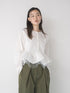 【 予約:1月中旬 】TULLE PEPLUM BLOUSE /M264-18168