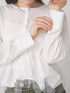 【 予約:1月中旬 】TULLE PEPLUM BLOUSE /M264-18168
