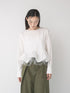 【 予約:1月中旬 】TULLE PEPLUM BLOUSE /M264-18168