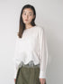 【 予約:1月中旬 】TULLE PEPLUM BLOUSE /M264-18168