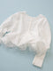 【 予約:1月中旬 】TULLE PEPLUM BLOUSE /M264-18168