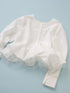 【 予約:1月中旬 】TULLE PEPLUM BLOUSE /M264-18168