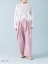 【 予約:1月中旬 】TULLE PEPLUM BLOUSE /M264-18168