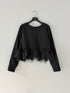 【 予約:1月中旬 】TULLE PEPLUM BLOUSE /M264-18168