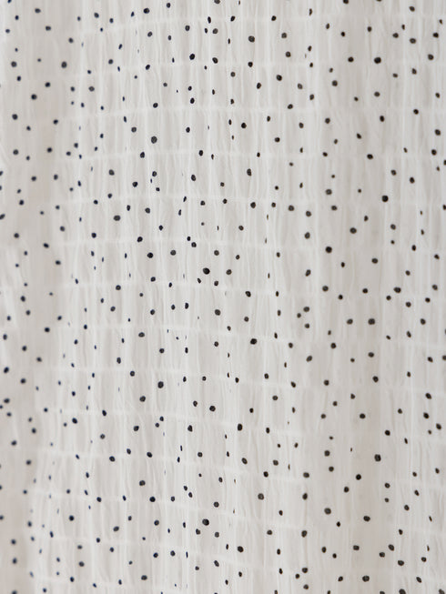 【 予約:1月中旬 】DOT SHEER CURVY SHIR /M264-18175