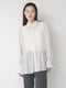 【 予約:1月中旬 】DOT SHEER CURVY SHIR /M264-18175