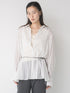 【 予約:1月中旬 】DOT SHEER CURVY SHIR /M264-18175