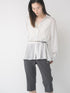 【 予約:1月中旬 】DOT SHEER CURVY SHIR /M264-18175