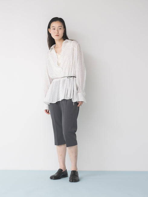 【 予約:1月中旬 】DOT SHEER CURVY SHIR /M264-18175