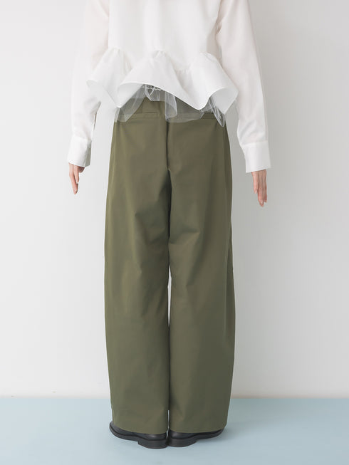 【 予約:1月中旬 】TRENCH CURVY PANTS /M264-38163