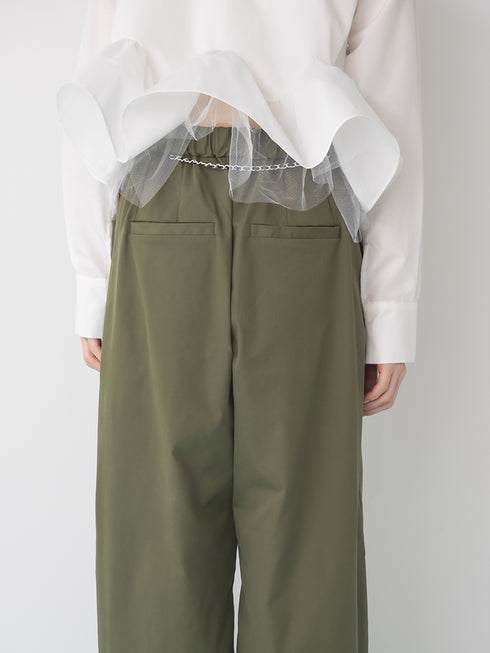 【 予約:1月中旬 】TRENCH CURVY PANTS /M264-38163
