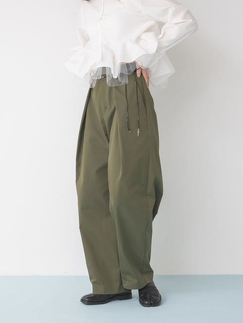 【 予約:1月中旬 】TRENCH CURVY PANTS /M264-38163