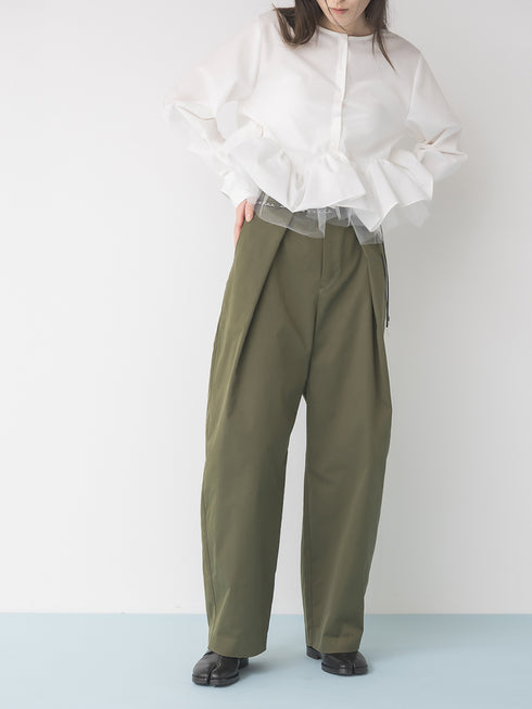 【 予約:1月中旬 】TRENCH CURVY PANTS /M264-38163