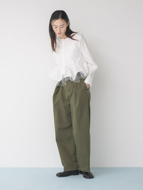【 予約:1月中旬 】TRENCH CURVY PANTS /M264-38163