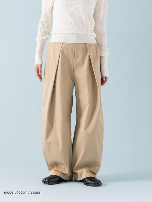 【 予約:1月中旬 】TRENCH CURVY PANTS /M264-38163