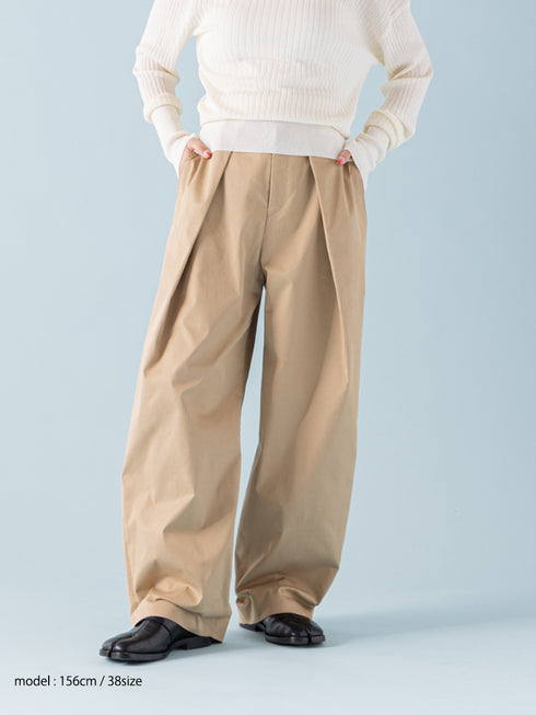 【 予約:1月中旬 】TRENCH CURVY PANTS /M264-38163