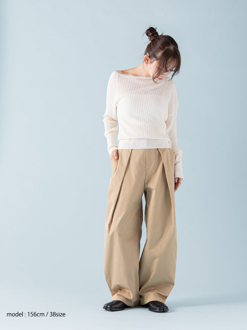【 予約:1月中旬 】ASYMMETRIC TOP /M264-98183