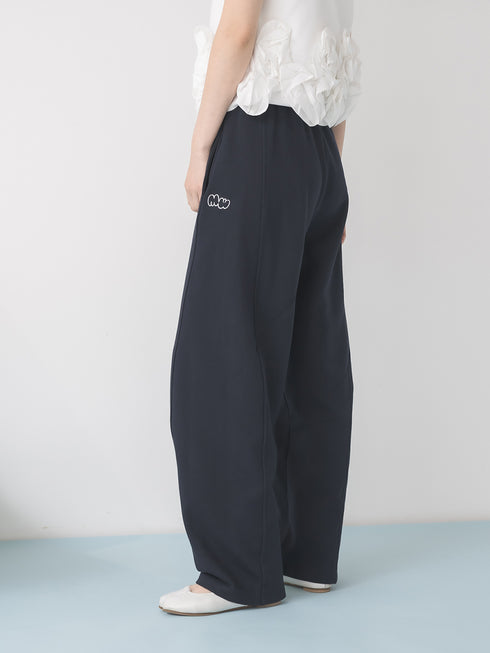 【 予約:1月中旬 】CURVY SWEAT PANTS /M264-38193