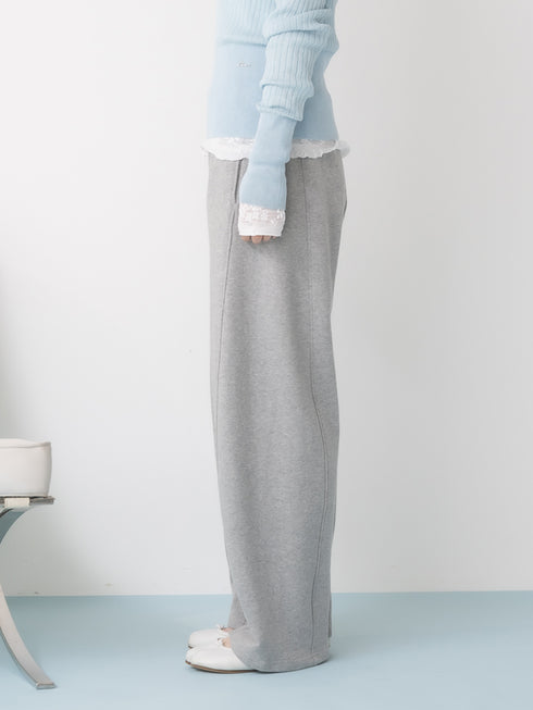 【 予約:1月中旬 】CURVY SWEAT PANTS /M264-38193