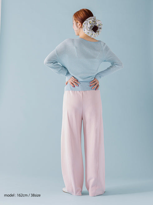 【 予約:1月中旬 】CURVY SWEAT PANTS /M264-38193