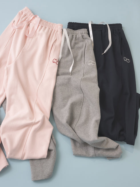 【 予約:1月中旬 】CURVY SWEAT PANTS /M264-38193