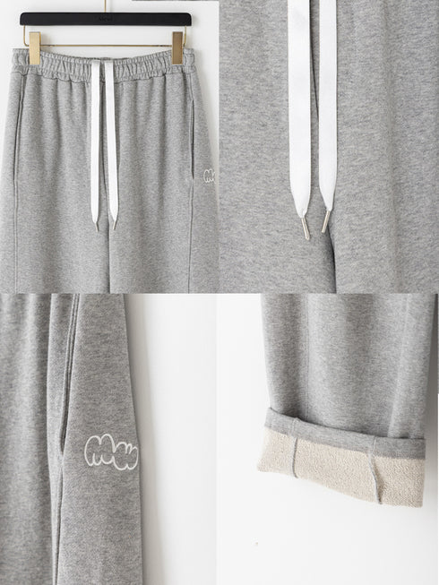 【 予約:1月中旬 】CURVY SWEAT PANTS /M264-38193