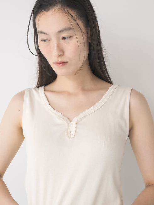 【 予約:1月中旬 】FRILL TANK TOP /M264-88189