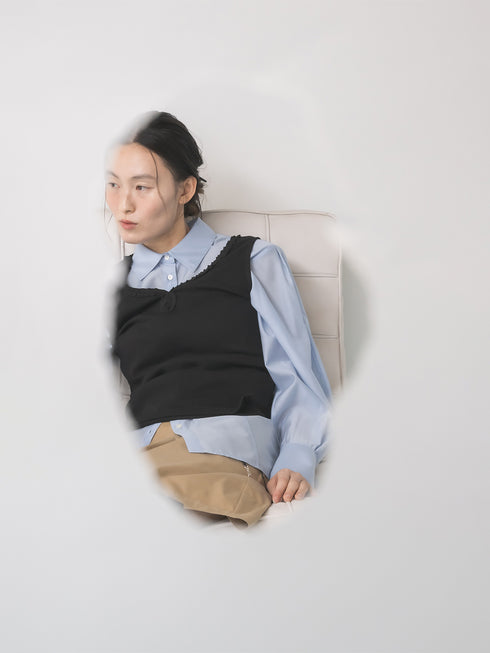 【 予約:1月中旬 】FRILL TANK TOP /M264-88189