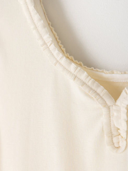 【 予約:1月中旬 】FRILL TANK TOP /M264-88189