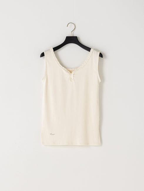 【 予約:1月中旬 】FRILL TANK TOP /M264-88189